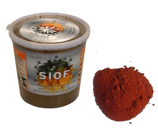Colorante rosso ossido ferro sint a polvere gr 500  