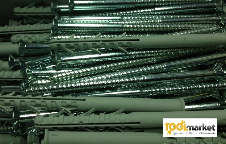 Tasselli e viti in confezioni