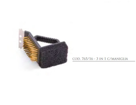Spazzola per barbecue con manico 765/16 verdelook
