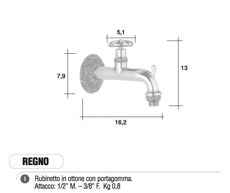 Rubinetto in ottone REGNO