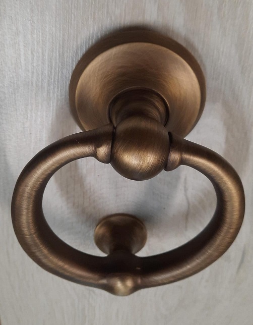 Battente per portone RING ottone bronzato Cottali 