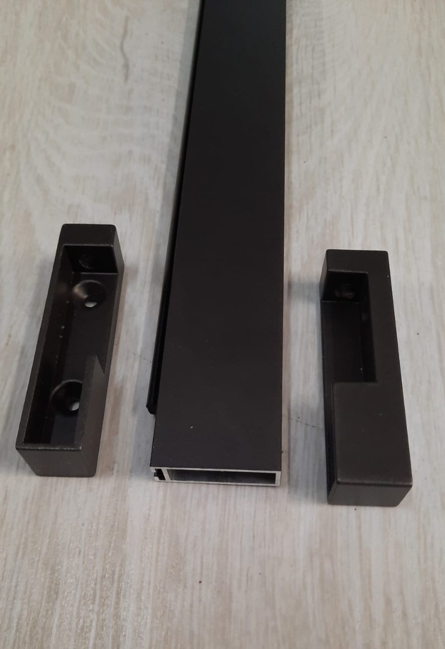 Tubo appendiabiti rett 30x10 ANTRACITE da 3 mt cod 13.0063030023