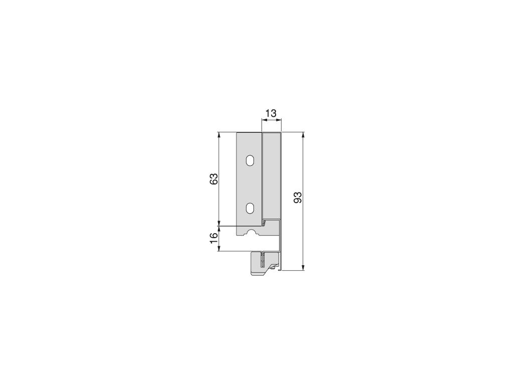 Cassetto Vertex grigio antracite altezza 93mm - EMUCA