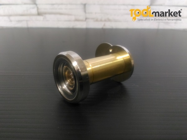Spioncino panoramico 4 lenti in ottone nichelato 40/60mm - Ø16mm