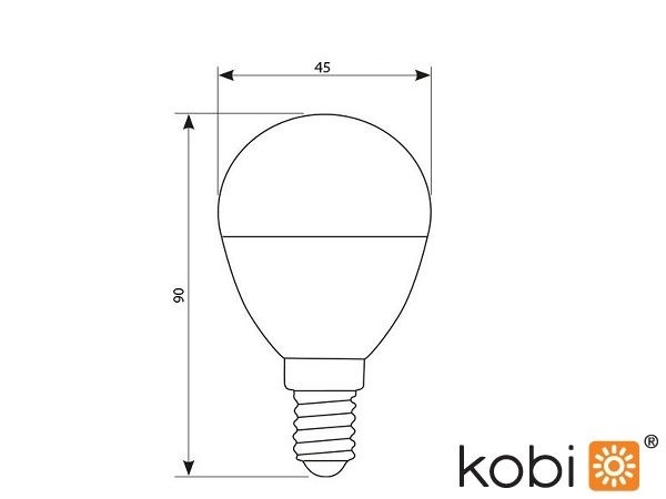 Lampada LED a Sfera in ceramica E14 - 900 lumen - Kobi Premium