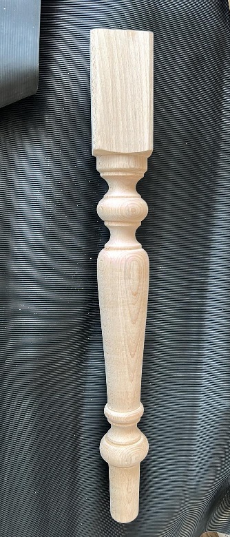 Gamba tavolo tornita 85 mm FAGGIO
