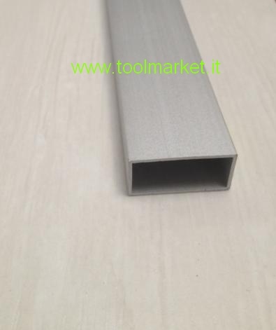 Profilo alluminio rettangolo Anodizzato argento da MT 2