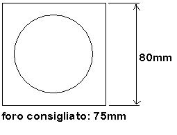 faretto incasso quadro cromo