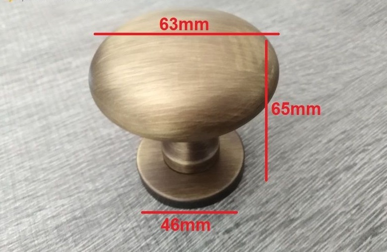 Pomolo per porte bronzato graffiato opaco GEMINI 63mm COTTALI