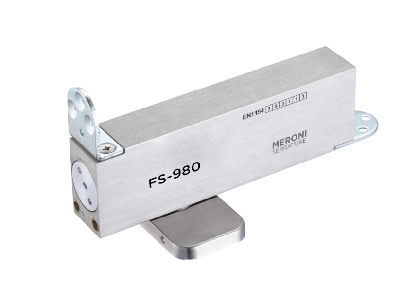 Chiudiporta a pavimento FS 980 Meroni a cerniera