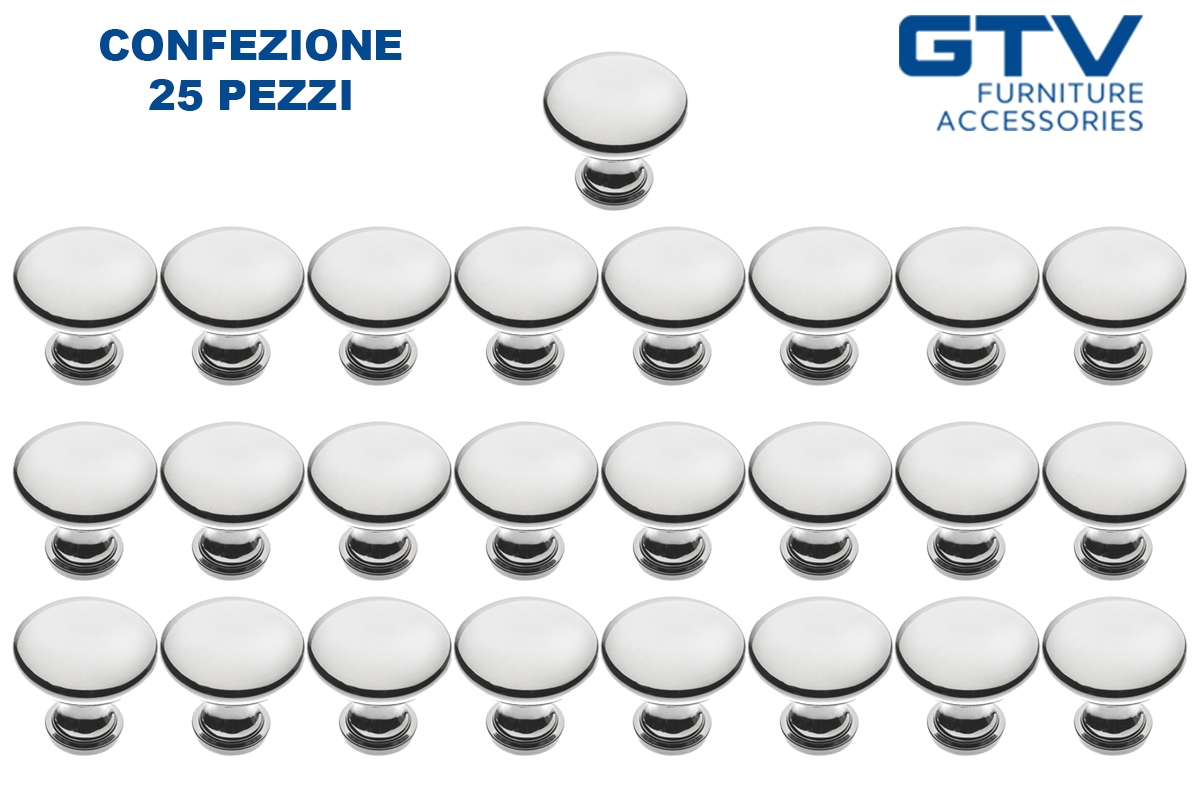 Pomolo per mobili modello TERNI da 30mm - GTV