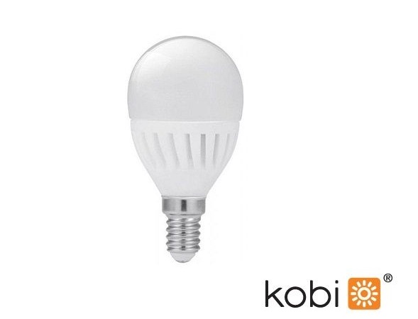 Lampada LED a Sfera in ceramica E14 - 900 lumen - Kobi Premium