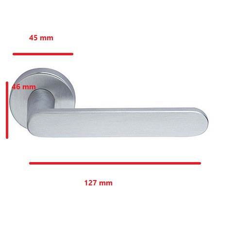 Maniglia per porta FIVE cottali quadra cromo lucida 
