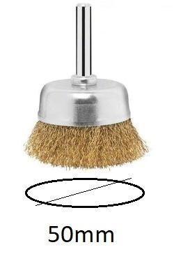 Spazzola acciaio tazza codolo