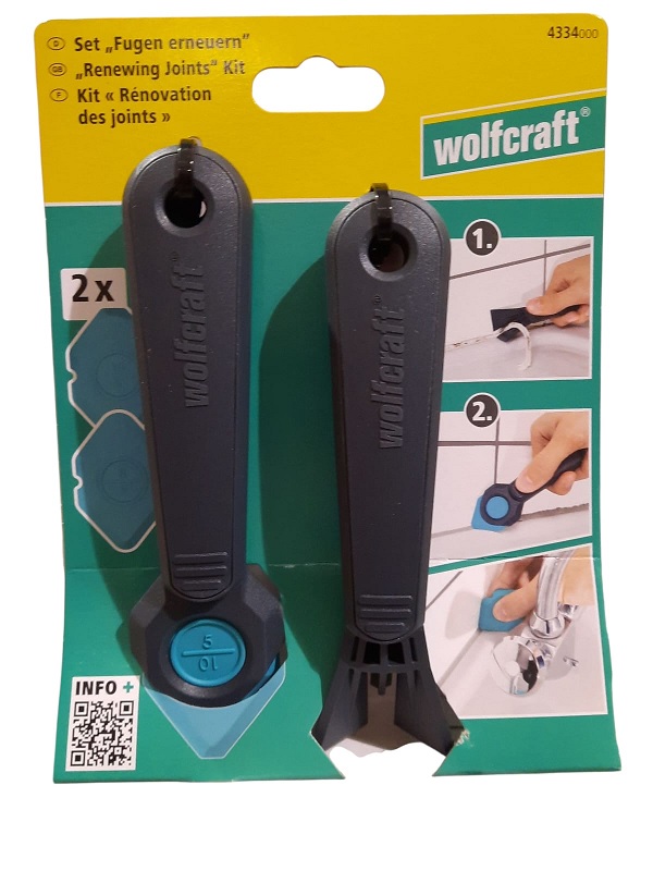 Utensile per togliere/applicare silicone + multisagome Wolfcraft 4334000