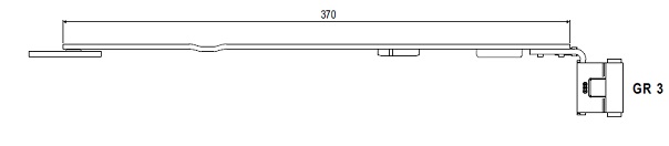 Braccio forbice A51911224xx  per anta ribalta AGB artech