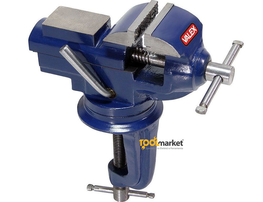100 mm//4 pollici Morsa da Banco con Base Girevole 360/° per Officina a Ganascia Heavy Duty Morsa da Tavolo Fissa