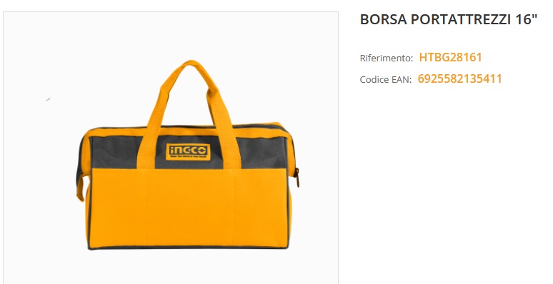 Borsa portattrezzi da 40 cm Ingco