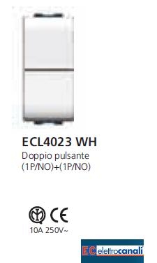 Doppio pulsante LIFE WH ECL4023WH