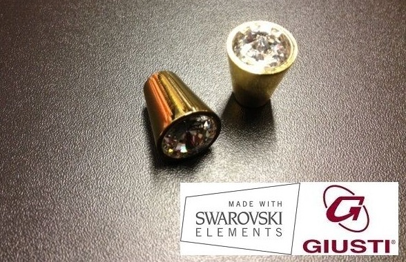 Pomolo swarovski 633.017 oro per mobili Giusti