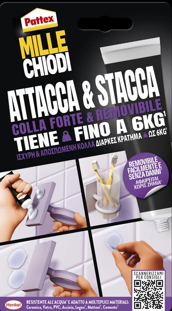 Millechiodi attacca & stacca  da 450g Henkel