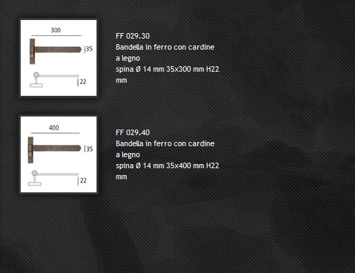 Cerniera FF029 ferro forgiato