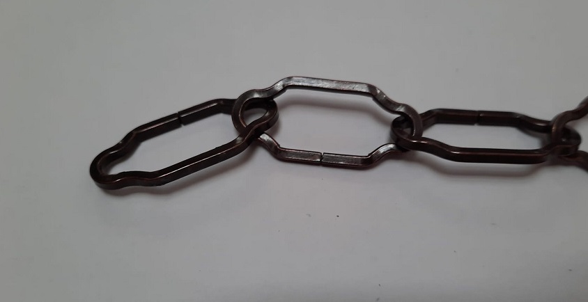 Catena per lampadario SAGOMATA  bronzata da MT 1   