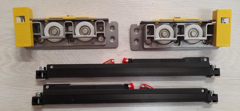 Kit per porta scorrevole per VETRO Diva  FLUID Terno