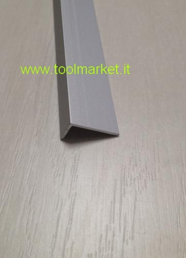 Profilo alluminio a L Anodizzato argento da 2 MT