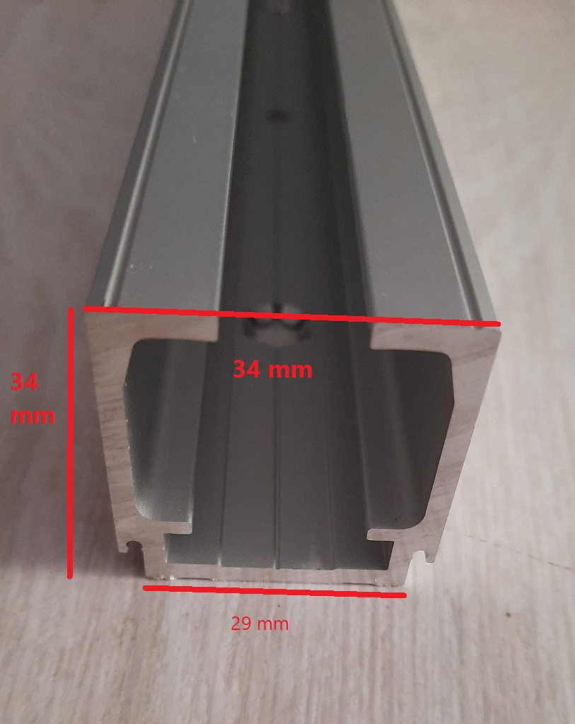 Kit per porta scorrevole 240 KG binario + carrelli professionale TITAN Sliding