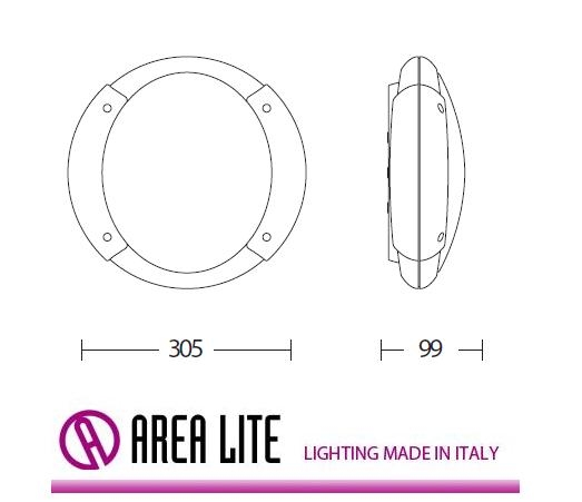 Plafoniera per esterno MIT Arealite