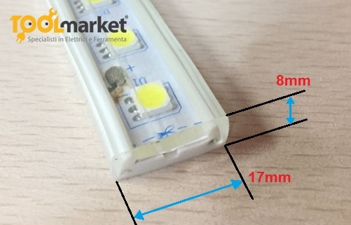 Striscia LED 220v luce fredda MAPAM