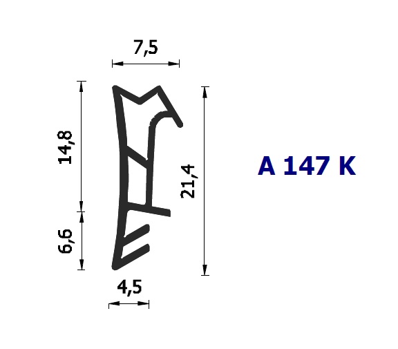 Guarnizione per infissi A147K Roverplastik