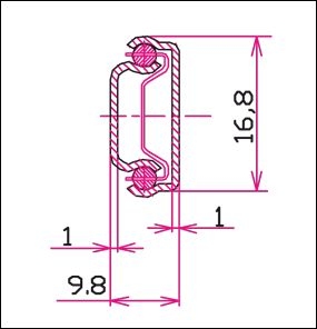 Miniguide per cassetti varie misure 