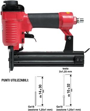 Pistola chiodatrice pneumatica F30 Valex