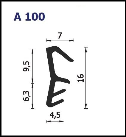 Guarnizione per infissi A100