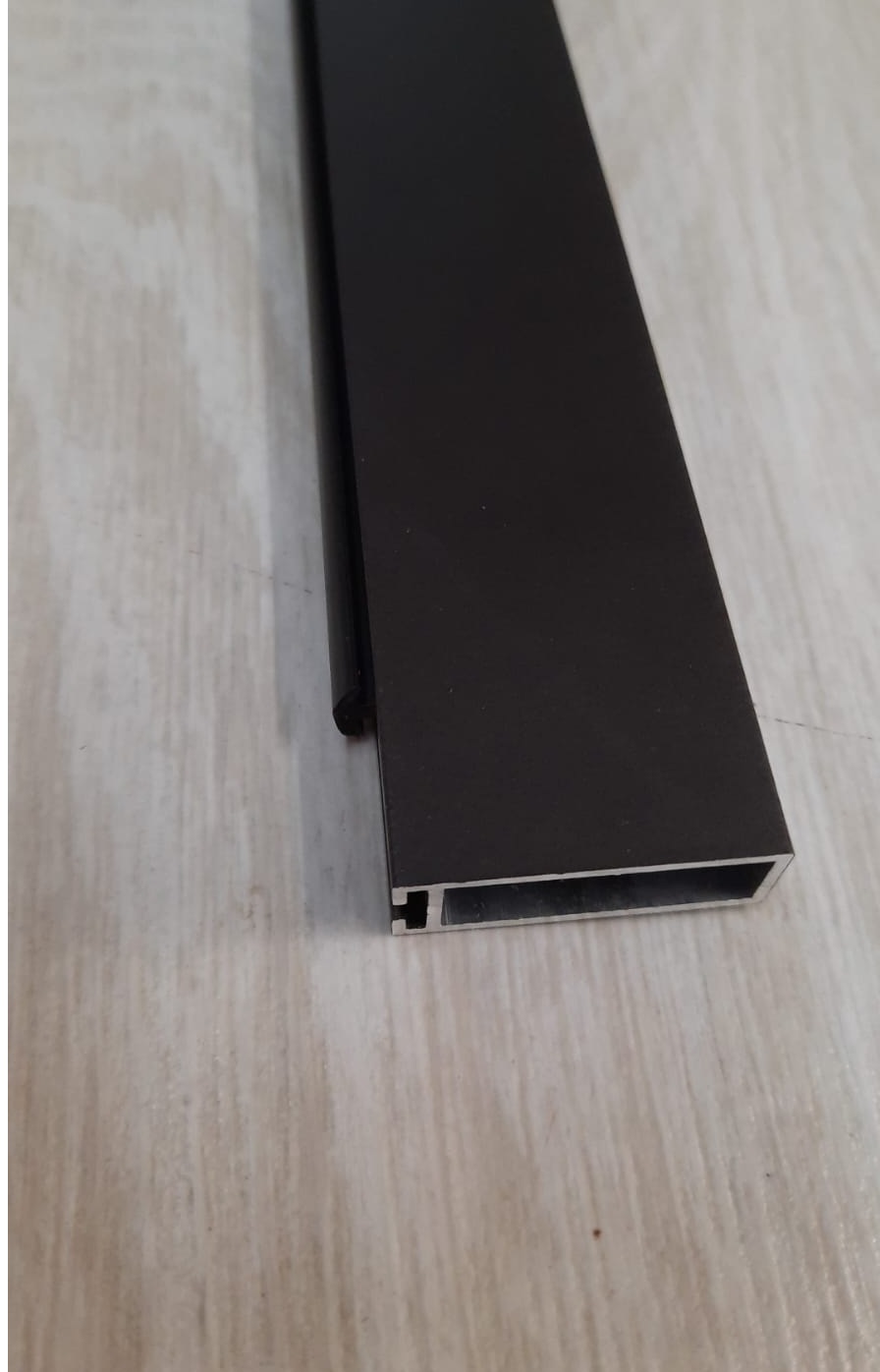 Tubo appendiabiti rett 30x10 ANTRACITE da 3 mt cod 13.0063030023