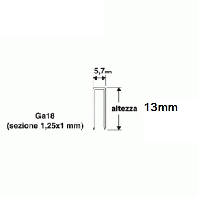 Punti 1000 pezzi per puntatrice chiodatrice pneumatica SF3232 - VALEX