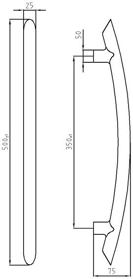 Maniglione Steel 102 cod 99544600255 Ghidini