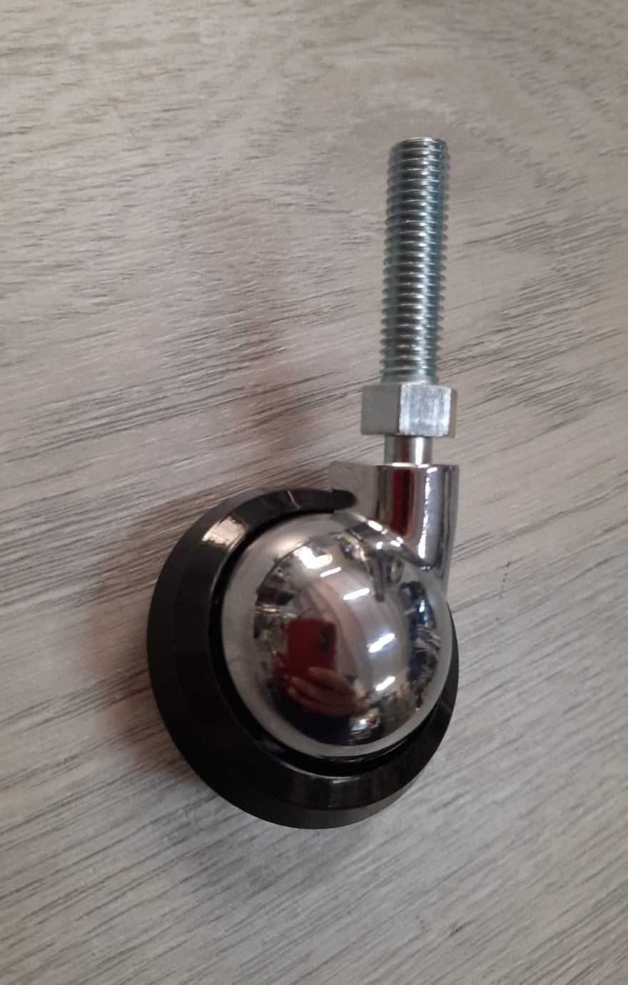Ruota piroettante in nylon con perno