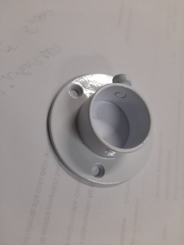 Ghiera in alluminio con vite per tubo diametro 25 mm