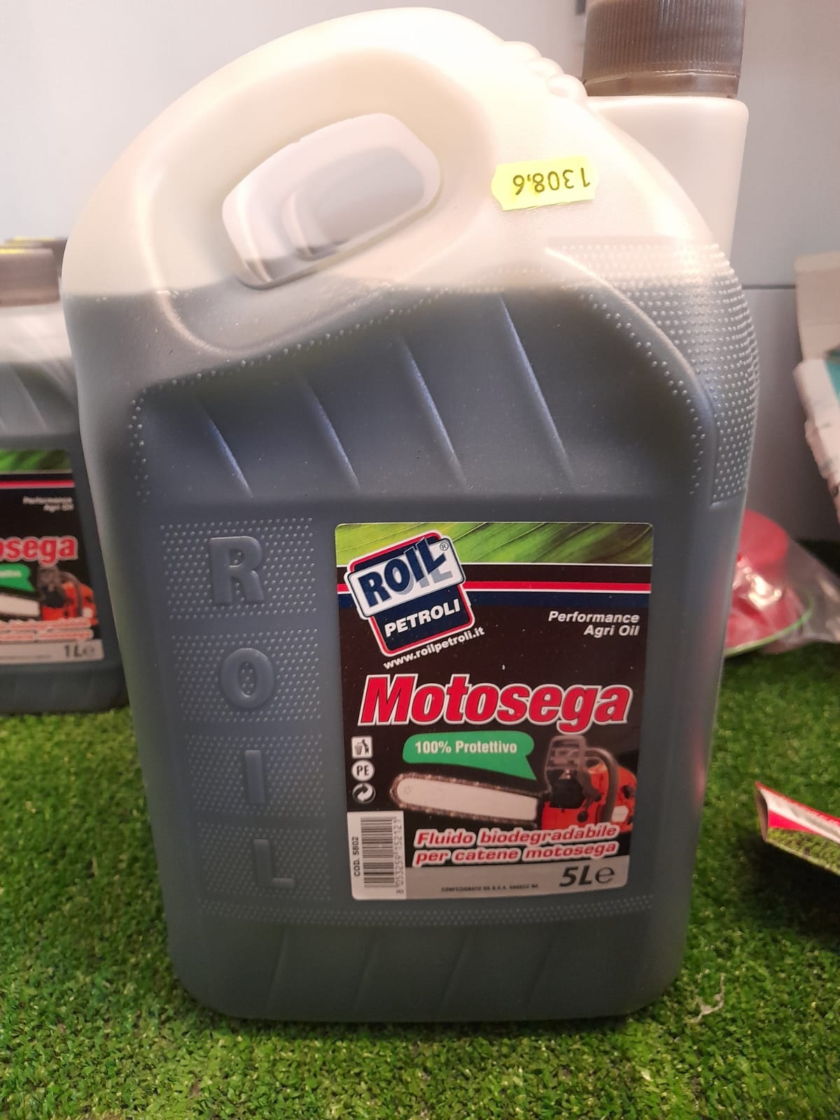 Olio lubrificante per catena motosega 1 Lt Fluido ecologico biodegradabile  Lubex