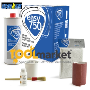 Kit vetroresina per riparazione easy 750