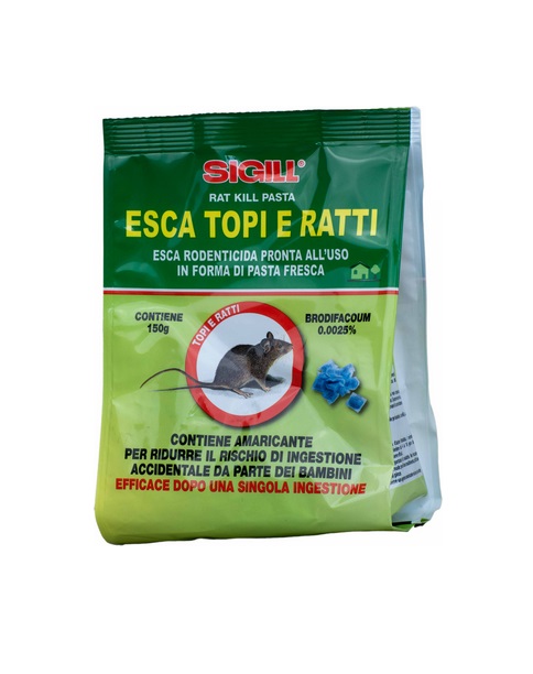 Esca per topi e ratti  in pasta fresca da 150 gr