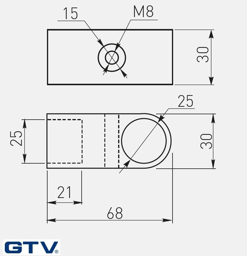 Giunto a 3 vie T per tubo da diam. 25 - GTV