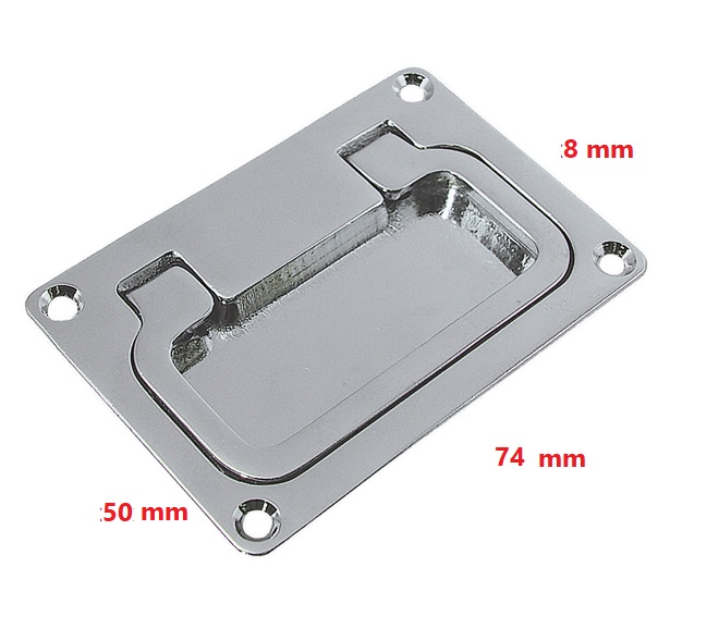 Alzapagliolo ottone cromato   MM 74 x 50 mm  art. 103B Foresti