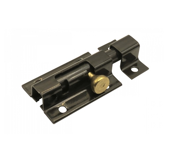 Catenaccio trasversale nero mm 150  con portalucchetto art 15/N