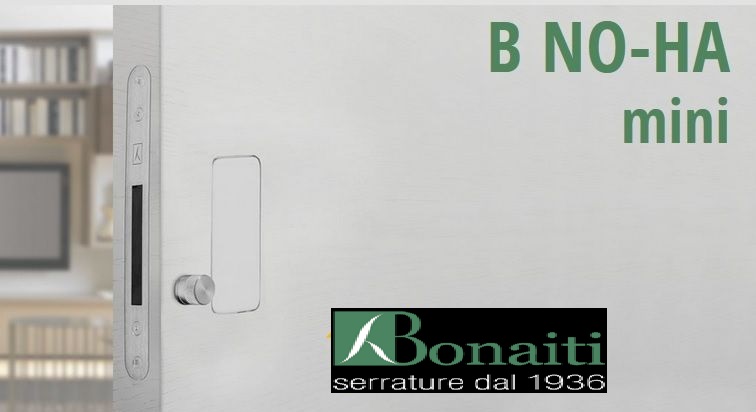 Serratura magnetica Mini B NOHA senza maniglia con privacy  Bonaiti
