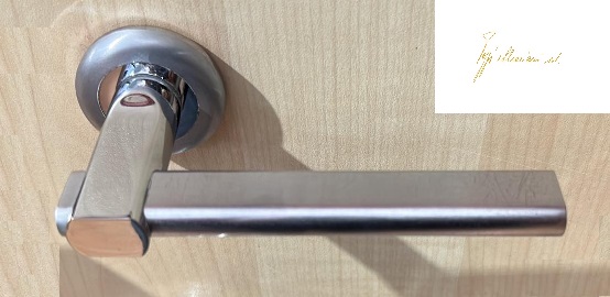 Maniglia per porta Allegra ART 118 R Poggi e Mariani cromo satinato 