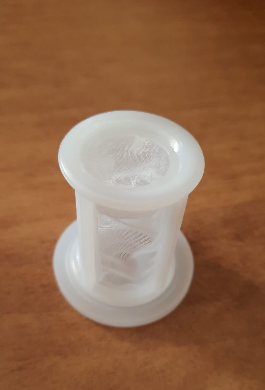 Filtro per aerografo con serbatoio inferiore